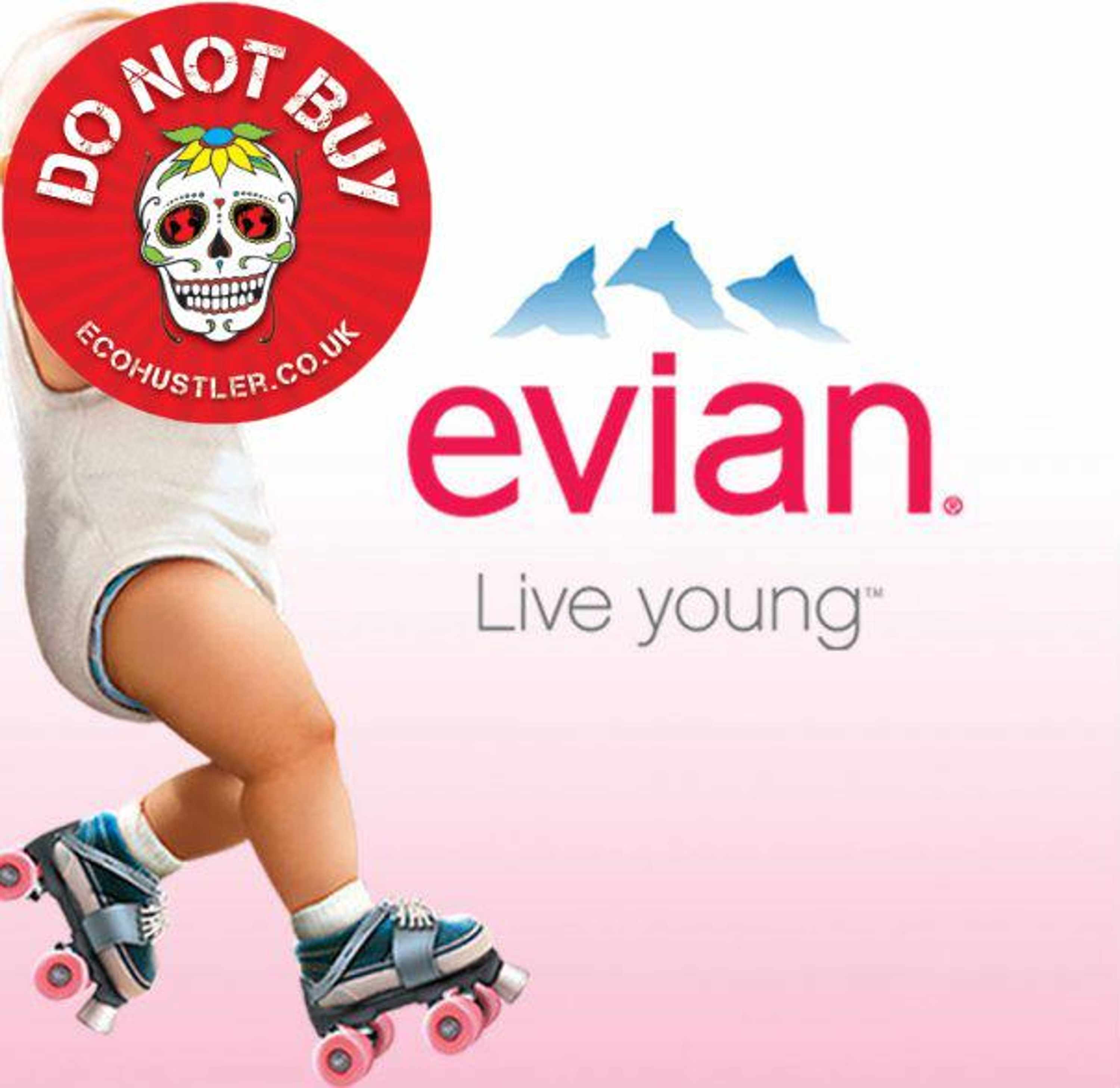 Evian + sticker