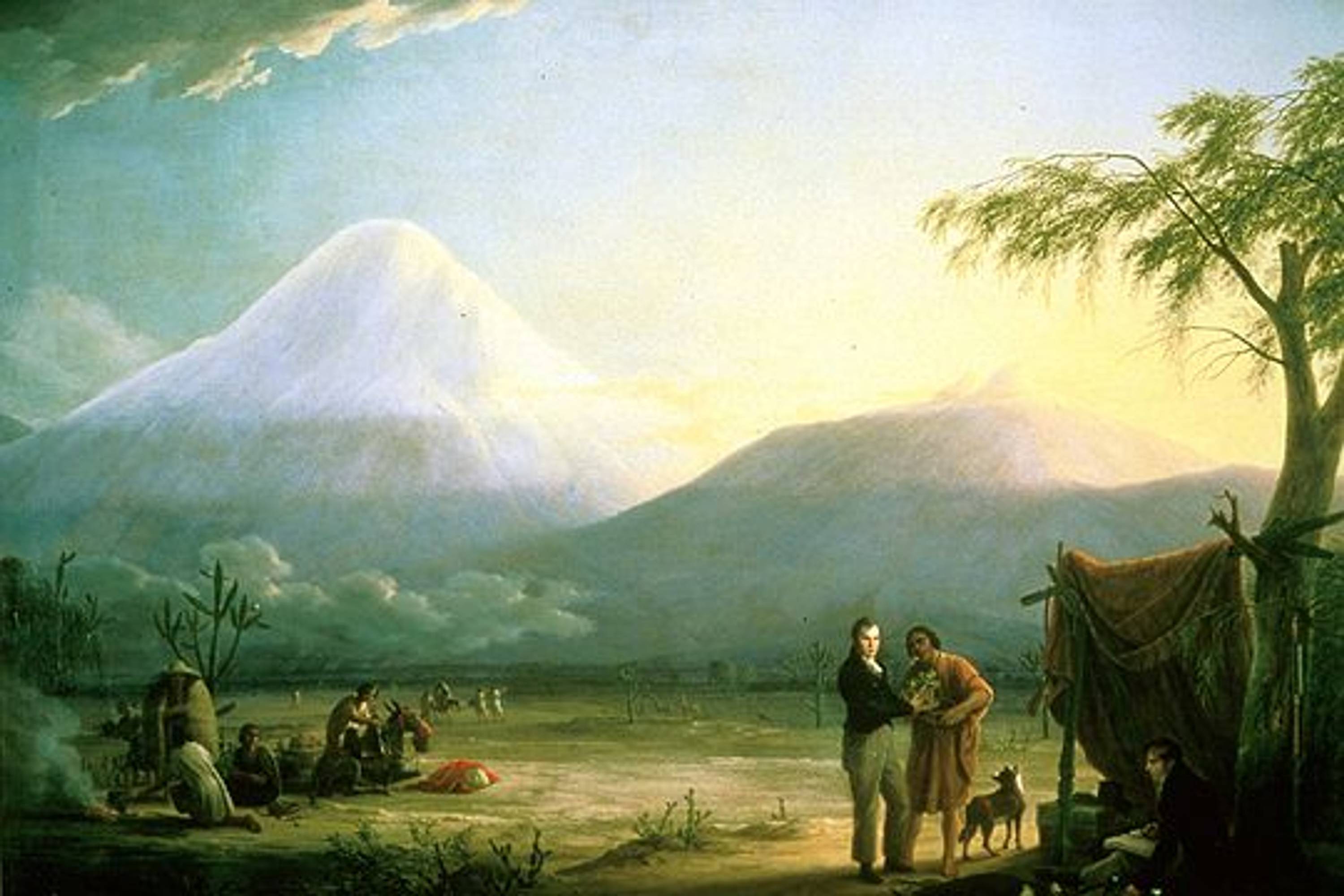 Humboldt &amp; Bonpland at Mt Chimborazo