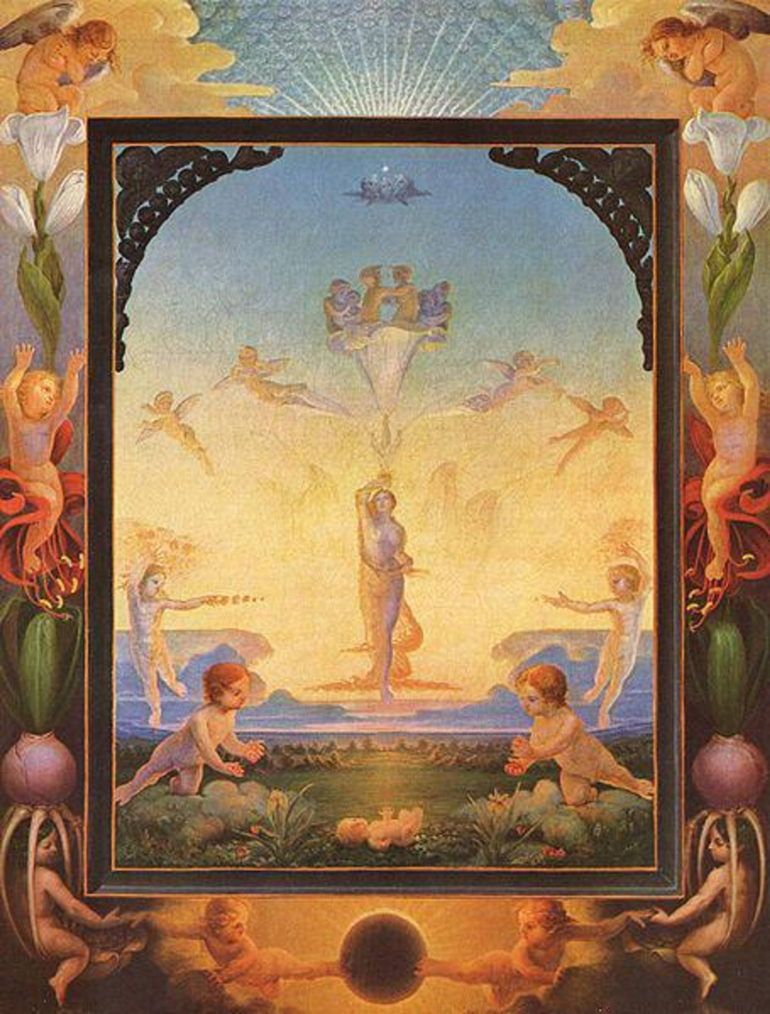 Der Morgen (&quot;Morning&quot;, 1808), oil on canvas by Philipp Otto Runge